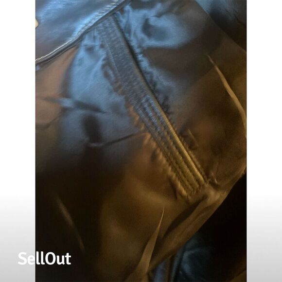 Roundtree & Yorke Men's Black Leather Bomber Jacket XLT Big & Tall - Picture 11 of 12